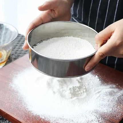 6 Inch Small Tamis, 18/8 60 Mini Fine Mesh Flour Sieve Flour Sifter Round Stainless Steel Flour Sieve.
