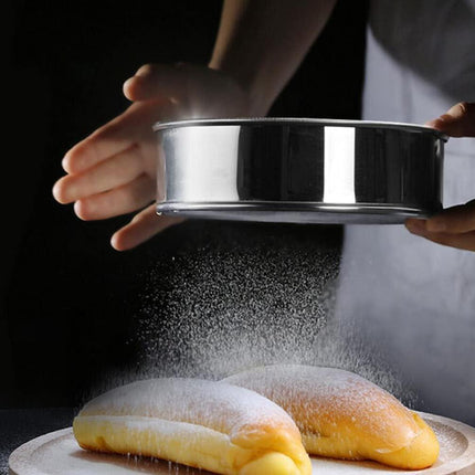 6 Inch Small Tamis, 18/8 60 Mini Fine Mesh Flour Sieve Flour Sifter Round Stainless Steel Flour Sieve.