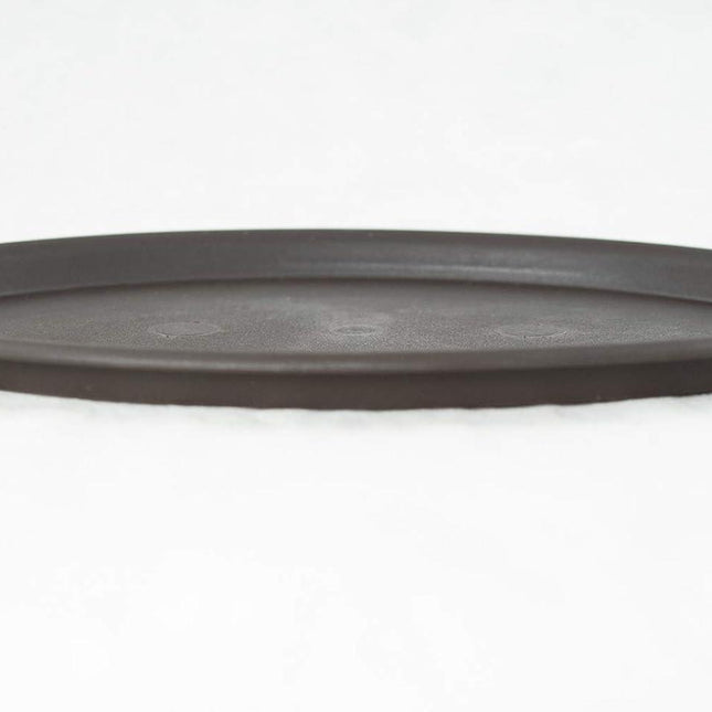 Oval Plastic Brown Humidity/Drip Tray for Bonsai Tree & House Indoor Plant - Outside Dimension 12.5"x 8.75"x 0.5"- (1023).