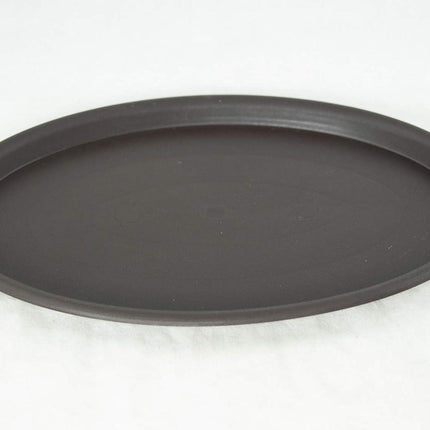 Oval Plastic Brown Humidity/Drip Tray for Bonsai Tree & House Indoor Plant - Outside Dimension 12.5"x 8.75"x 0.5"- (1023).