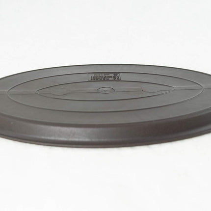 Oval Plastic Brown Humidity/Drip Tray for Bonsai Tree & House Indoor Plant - Outside Dimension 12.5"x 8.75"x 0.5"- (1023).