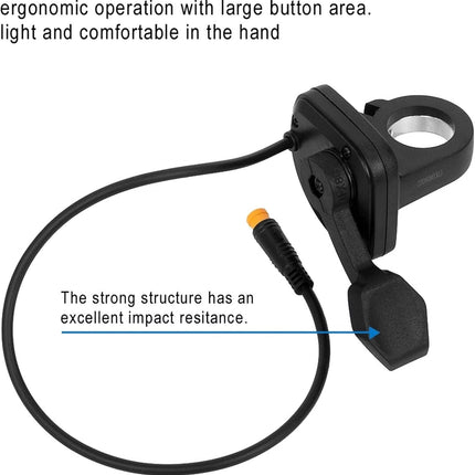 Thumb Throttle Waterproof Controls The Accelerator Compatible with Kaabo Wolf Warrior/King GT Pro Electric Scooter Replacement Accessories, Black.