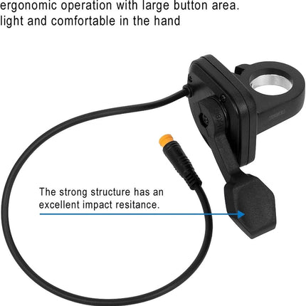 Thumb Throttle Waterproof Controls The Accelerator Compatible with Kaabo Wolf Warrior/King GT Pro Electric Scooter Replacement Accessories, Black.
