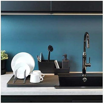 Dish-Washing Brush, Black,Polypropylene Plastic Polyester Synthetic Rubber(Length : 29cm).
