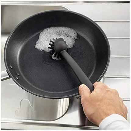 Dish-Washing Brush, Black,Polypropylene Plastic Polyester Synthetic Rubber(Length : 29cm).