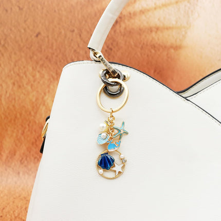 Ocean Keychain Adorable Sea Animal Charms Perfect for Beach Lovers, Travel Enthusiast Ideal for Backpacks.