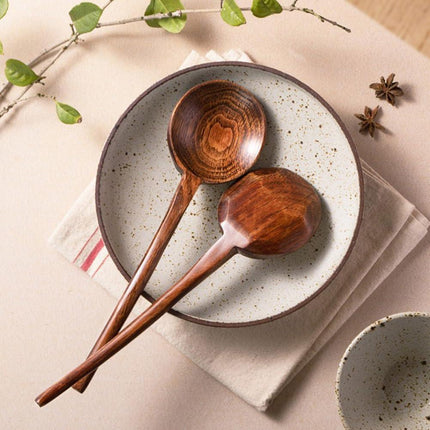 Wood Cooking spoon, 1PC 10.8 inches Long Handle Spoons for Mixing,Tasting Stirring food, Large Wooden Cooking Utensils for Cooking and Crafts.