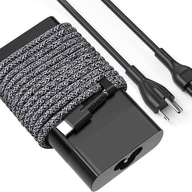 New Slim 65W USB C Laptop Charger Replacement for HP Spectre X2 X360,Spectre, Elitebook X360, Envy, Chromebook, Pavilion X2, Elite x2,ProBook Travel Type C Power Cord Ac Adapter.