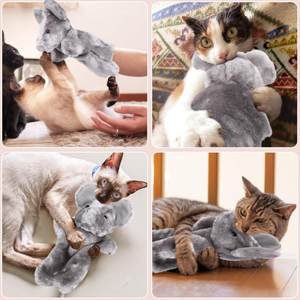 Cat Wrestling Toy Puppet, Mouse Puppets Enrichment Toys for Bored Indoor Cats, Safe Wrestling Glove Hand Interactive Cat Toys (Mouse)  Mouse    Mouse.