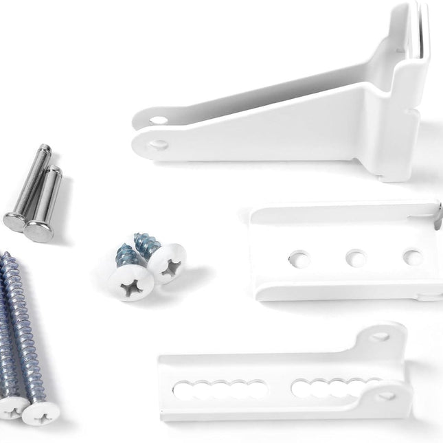 Storm Door Closer Bracket?Repair Jamb Bracket Compatible with Andersen?Durable Screen Door Closer Replacement Parts Kits with Emco/Larson/Pella, Protecting Doors from Damage from Strong Winds (White).