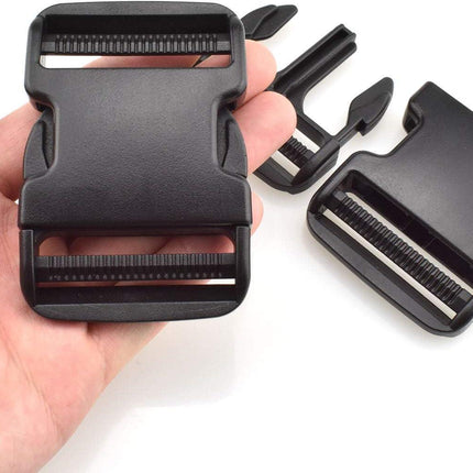 SGH Pro Extra Thick Military Grade Dual Adjustable Quick Side Release Buckles 2' Wide 4 Pack Clips Snaps No Sewing Heavy Duty Replacement for Webbing Boat Cover Backpack Fanny Pack.