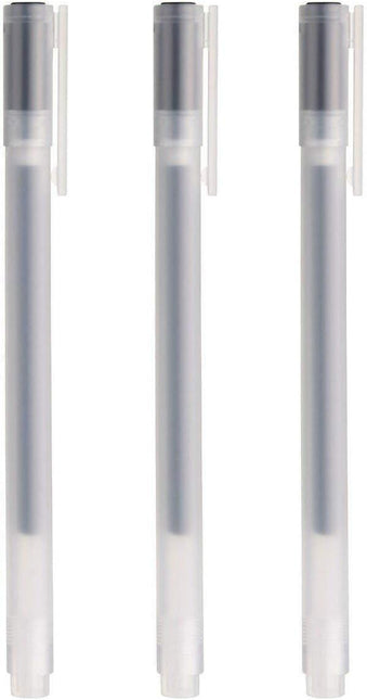 Gel Ink Ball Point Pen, Black, 0.38mm, Pack of 3 (Japan Import) Black.