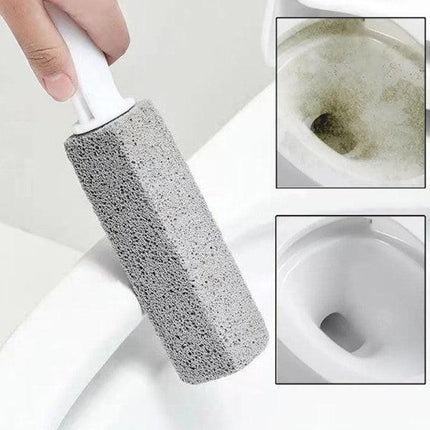 Pumice Toilet Brush Household Toilet Bowl Cleaning Limesc - Gray 3.8*3.8*23.5CM.