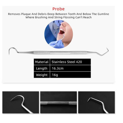 Dentist Stainless Steel Tartar Remover Set of 4.