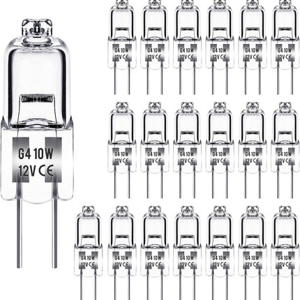 G4 halogen lamps 10W 12V - Warm white - 20-pack 10W 20pcs 10W.