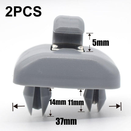 2x Sun Visor Clip Hook Mount Holder Compatible with Audi A1 A3 A4 A5 Q3 Q5 B6 B7 B8.