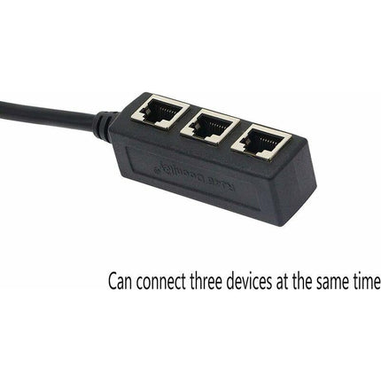 RJ45 Ethernet Splitter 1 to 3 Port Network Cable Adapter.
