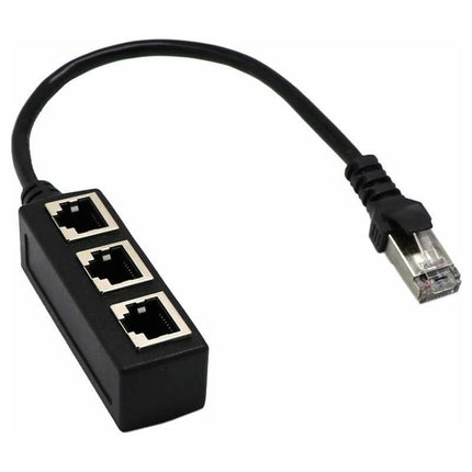 RJ45 Ethernet Splitter 1 to 3 Port Network Cable Adapter.