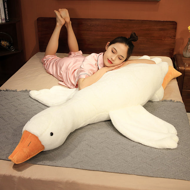Giant White Goose Stuffed Animal Duck Plush Pillow 130cm.