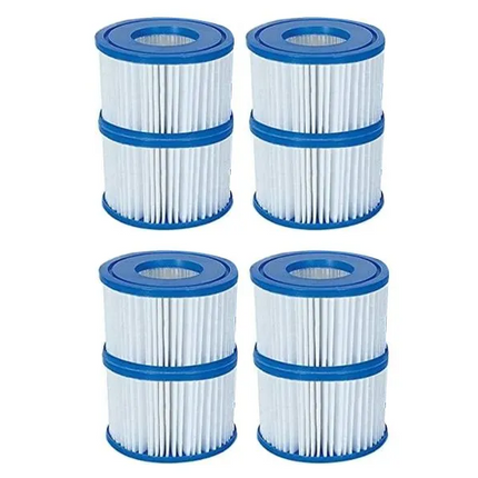 Lay-Z-Spa Filter Cartridge (VI) 4pcs Compatible with All Lay-Z-Spa Hot Tub Models.