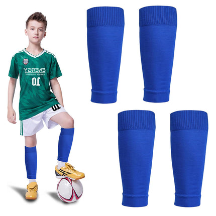 Soccer Shin Guards Sleeves Leg Socks Compatible with Football Socks for Unisex Children Youth.