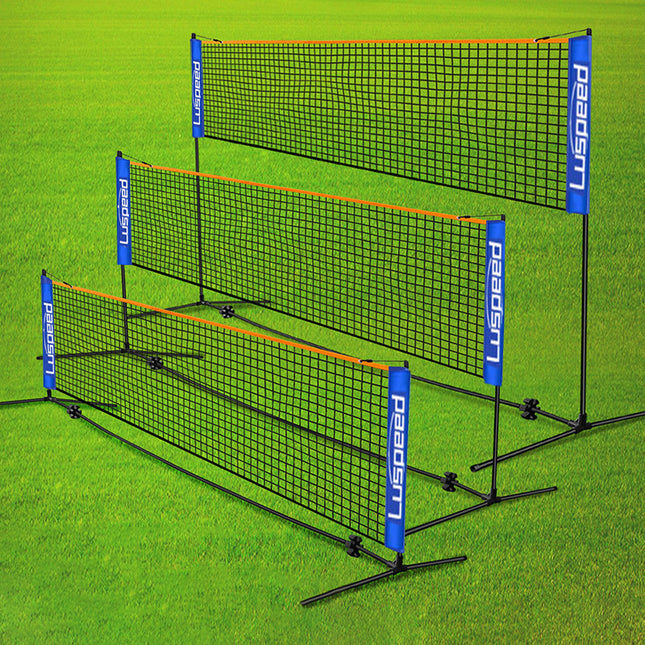 Portable Foldable Standard Professional Badminton Net Indoor Outdoor White 5.1m.