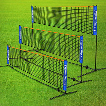 Portable Foldable Standard Professional Badminton Net Indoor Outdoor White 5.1m.