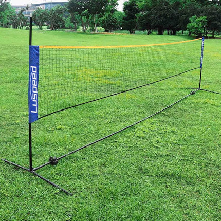 Portable Foldable Standard Professional Badminton Net Indoor Outdoor White 5.1m.