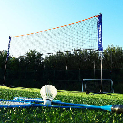 Portable Foldable Standard Professional Badminton Net Indoor Outdoor White 5.1m.