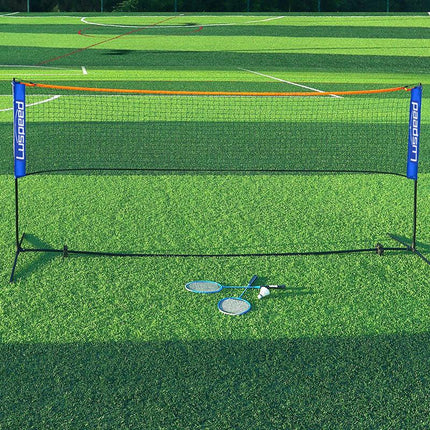 Portable Foldable Standard Professional Badminton Net Indoor Outdoor White 5.1m.