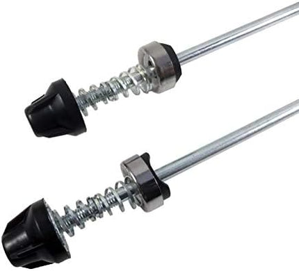 MTB Quick Release Skewer 145mm/180mm Front Rear Wheel Hub Axle QR Clamp Bolt Lever Pair Silver Compatible with Mountain and Road Bike.
