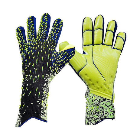 Football Goalkeeper Gloves for Kids Durable Green Size 6.