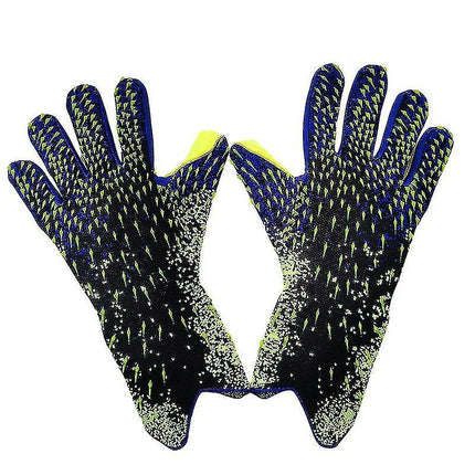 Football Goalkeeper Gloves for Kids Durable Green Size 6.