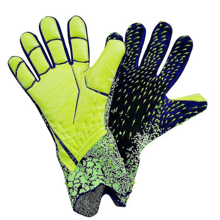 Football Goalkeeper Gloves for Kids Durable Green Size 6.