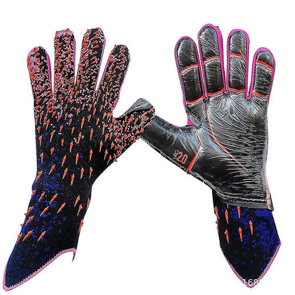 Football Goalkeeper Gloves for Kids Durable Green Size 6.