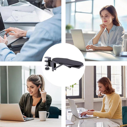 Computer Armrest for Desk, Ergonomic Elbow Support for Home Folding Rotating Model.