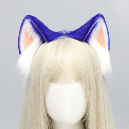 Comic show stage performance cosplay props blue Sonic the Hedgehog ears headband.