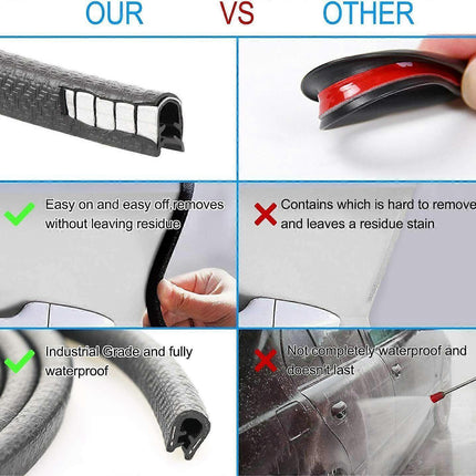 10 m edge protection edge profile black pipe tape clamping profile rubber.