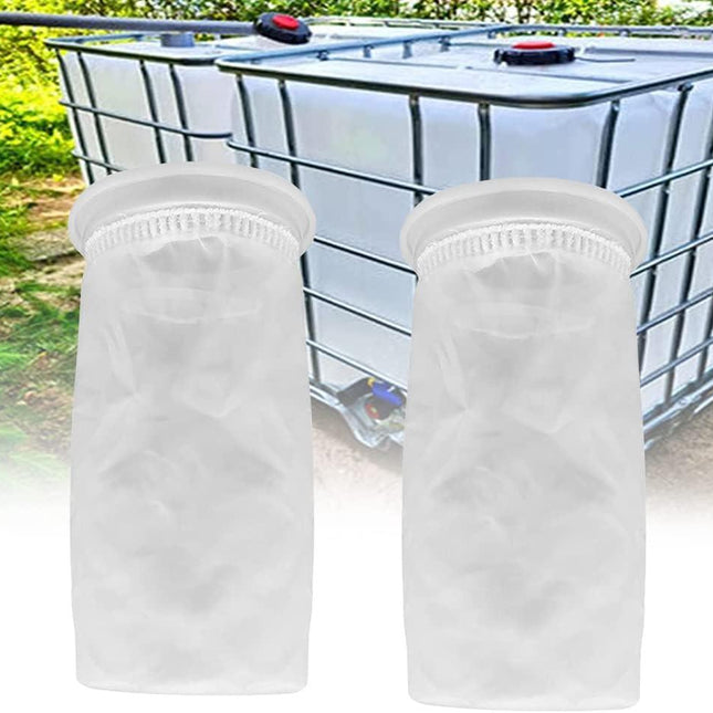 2pcs Nylon IBC Filter, IBC Rainwater Tank Filter Washable IBC Replacement Filter Nylon - IBC Tank Lid Fitting (105mm).