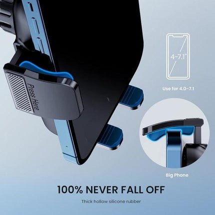 Universal Car Phone Holder with Military Suction Cup, 360° Rotation, Dashboard Mount for GPS \u0026 Phones.