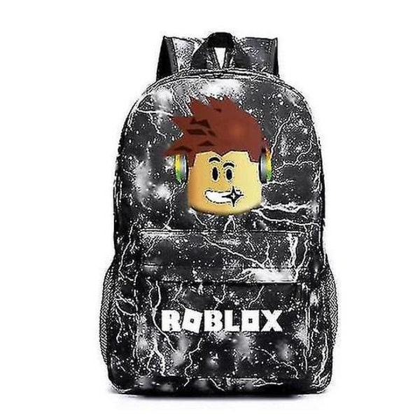 Roblox Backpack for Kids School Bag Children Travel Backpack Black.