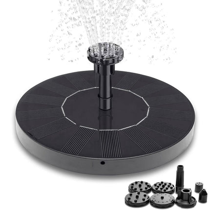 Promotion at a low price! Fountain - Solar Fountain / Water Fountain Solar Cell - 16 cm Black Black—max Black Black.