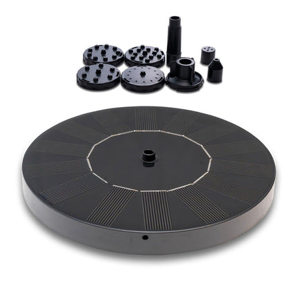 Promotion at a low price! Fountain - Solar Fountain / Water Fountain Solar Cell - 16 cm Black Black—max Black Black.