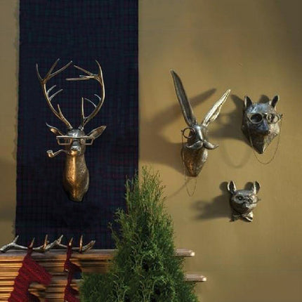 Frankie Stag Animal Resin Hanging Ornament Wall Art Gift.