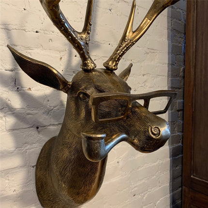 Frankie Stag Animal Resin Hanging Ornament Wall Art Gift.