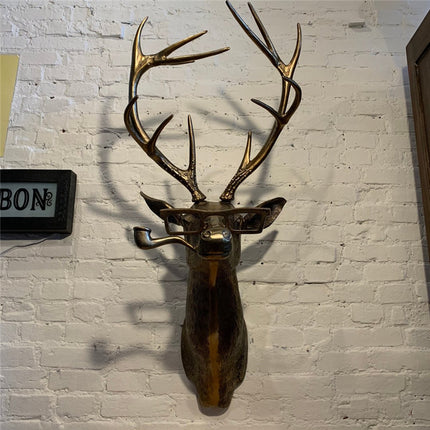 Frankie Stag Animal Resin Hanging Ornament Wall Art Gift.