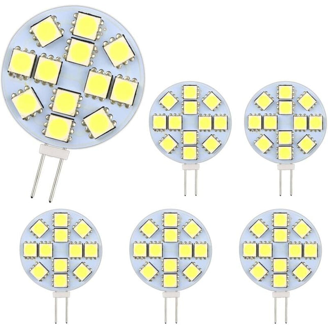 G4 LED Bulb 2W 12-24V Warm White 3000K 200LM Non-Dimmable 12x5050 SMD for Cabinets Compatible with Phillips Oral-B Braun.
