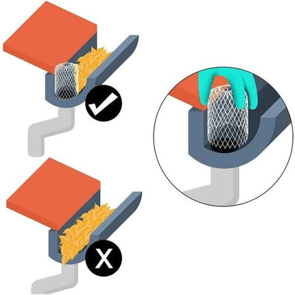 4-pack expandable metal gutter filter screens, leaf strainers, gutter and downspout guards - max.