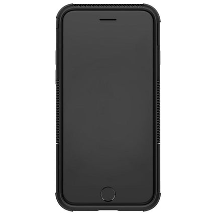iPhone 7 8 SE 2020 2022 Compatible Ultimate Shockproof Stand Case Black.