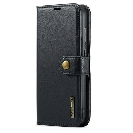 Magnetic Wallet for Compatible with Samsung Galaxy S25 Edge Black Case 2-in-1 with Card Holder.